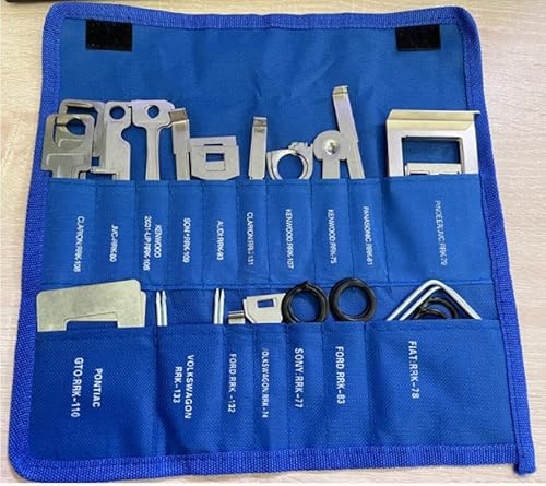 NuIth 38PCS Radio Removal Tool Set, Universal Radio Removal Pry Tool Kit, Professional Tooling Car Audio Stereo CD Player Removal Key Kit for Most Cars and Trucks Alpine/Sony/Pioneer/JVC Stereo
