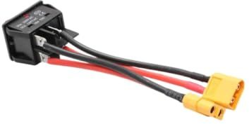 1PCS 30A 12V 24V 4 Pin 2 Gear Master Switch With XT60 T Plug Connector Compatible With RC Bait Boat Tug Boat 550 775 Brushed Motor(with XT60 plug)