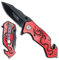 Tac Force Erwachsene TF-686RB Taschenmesser, Schwarze Klinge, L