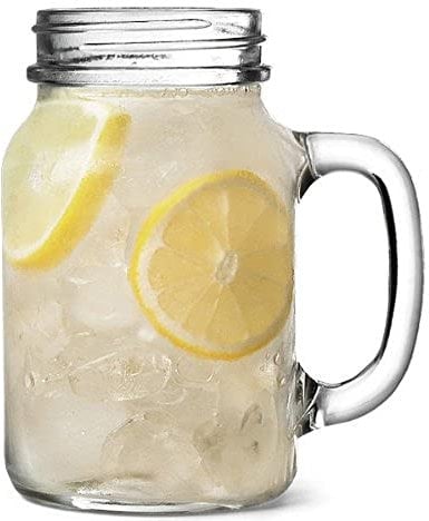 Bar Drinkstuff N32MKO4 Original Mason Drinking Jar, 1 Pint, Pack of 4