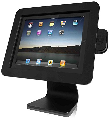 iPad Security Enclosure by Maclocks - All-in-One Counter-top a Secure Interactive Unit. iPad & iPad Air Compatible. Color: Black. (AIO-B)