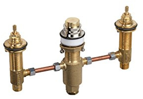 hansgrohe Basic Set for 3-Hole Rim-Mounted Bath Mixer