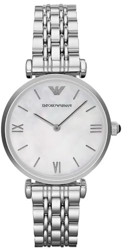 Emporio Armani Damen Analog Quarz Uhr mit Edelstahl Armband AR1682