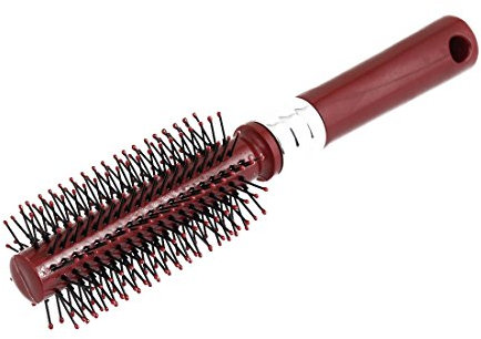 Sourcingmap Hair Care Flexible Teeth Pin Plastic Curly Roll Rolling Comb Burgundy
