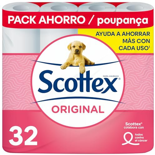Scottex Original Papel Higiénico Seco 32 rollos