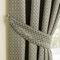 Homescapes Gardinen Raffhalter Marrakesch 2 Stück Silbergrau Orient Design ergänzend zu Ösenvorhang Set
