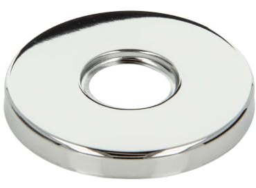 tecuro Gewinderosette (1/2) Ø 22 mm x Ø 61 mm x Höhe 7 mm, Messing verchromt