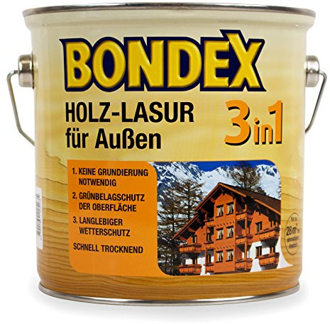 2,5 Liter Bondex 3in1 Holzschutzlasur mahagoni
