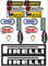KIT Sticker Aufkleber - KIT SPONSOR TECNICI MOTO 18PCS SBK HONDA YAMAHA DUCATI SUZUKI BMW APRLIA - gesamte panel BIETEN Roller Motorrad Motocross