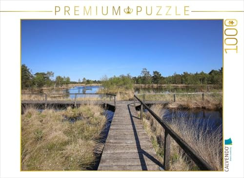 CALVENDO Puzzle Kreuzung im Pietzmoor bei Schneverdingen | 1000 Teile Lege-Größe 64 x 48 cm Foto-Puzzle für glückliche Stunden
