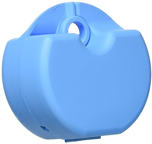 StellaPlast SP-221054hellblau Spangendose mit Schnappverschluss zur sicheren Aufbewahrung von kieferorthopädischen Apparaturen, Knirscherschienen/Prothesen, 5,0 cm x 7,7 cm x 4,0 cm