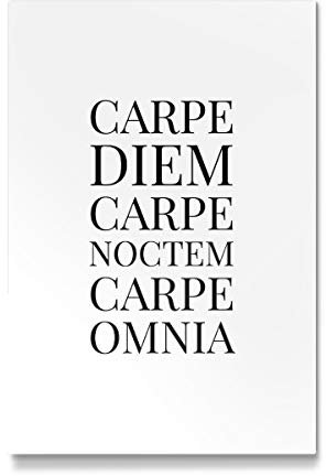 artboxONE Galerie-Print 30x20 cm Carpe Diem Carpe Noctem hochwertiges Acrylglas auf Alu-Dibond von Emanuela Carratoni