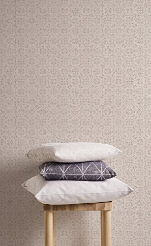 Livingwalls Vliestapete Hygge Tapete mit grafischem Muster 10,05 m x 0,53 m beige braun grau Made in Germany 363832 36383-2
