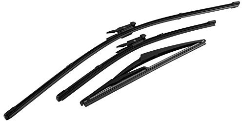 Wischerblätter J11-Scheibenwischer Set 2 Vorne Wischerblätter Und 1 Hinten Wischerblatt Auto Vorne Hinten Windschutzscheibe Wischerblatt 24/16/12 Zoll Ersatz Für 2007-2013