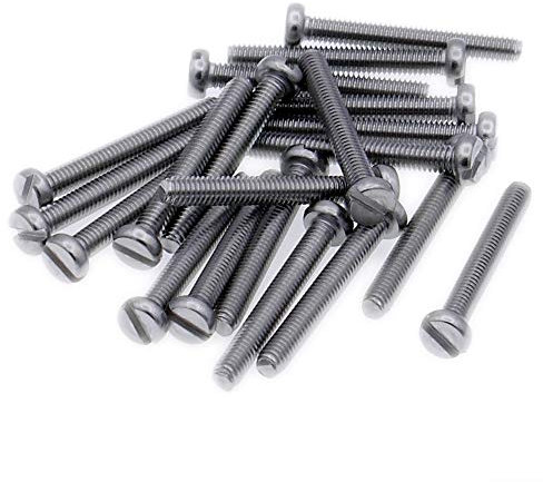 M2 (2mm x 40mm) Slot Cheese Machine Screw (Bolt) - Stainless Steel (A2) (Pack of 20)