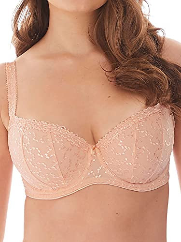 Fantasie Women's Ana Padded Balcony Underwire Half Cup Demi Bra, Blush, 34DD
