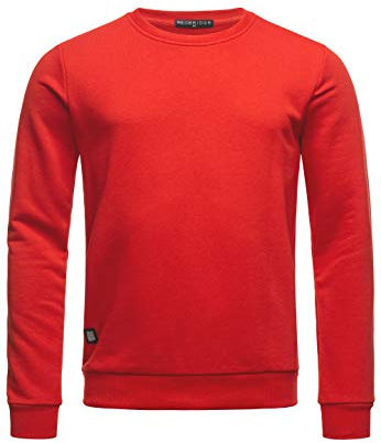 Red Bridge Herren Crewneck Sweatshirt Pullover Premium Basic Rot 4XL