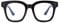 Madison Avenue Blaulichtfilter Brille Damen, Übergroße Computerbrillen zum Spielen, Metallscharnier Blaufilter Brille ohne Sehstärke (Schwarz)