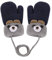 YSXY Süße Fäustlinge Baby Kleinkind Gestrickte Handschuhe für 1,2,3 Jahre Jungen Mädchen Winter Warme Strickhandschuhe mit schnur Fleece-Innenfutter (Dunkelblau)