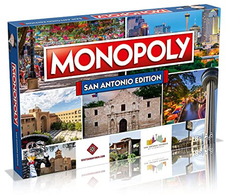 San Antonio Monopoly Brettspiel-Edition, Familienspiel ab 8 Jahren
