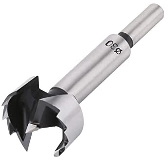 Vearter Forstnerbohrer Karbonstahl Bohrer 30mm Lochbohrer Holzbearbeitung Selbstzentrierend Lochsäge Set Vielzahn Holzbohrer für Massivholz, MDF, Kunststoff, Spanplatten, Sperrholz