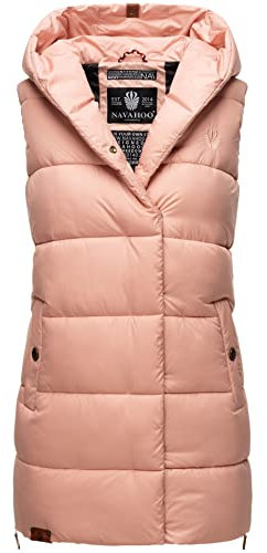Navahoo Damen Weste gefütterte Steppweste gesteppte Übergangsweste B891 [B891-Madil-Rosa-Gr.XS]