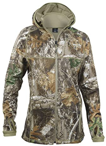 King's Camo Women's XKG Pinnacle Full Zip Jacket, Realtree Edge, X-Large