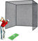 Tongmo Golf Cage Net - 10x10x10ft, Golf Hitting Net and Personal Driving Range for Indoor and Outdoor Practice, Hang for Ceiling, Garage, Basement, or The Frame You Made (10x10x10ft)