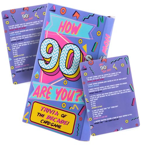 Boxer Gifts Better In My Day 90's Trivia Kartenspiel | Lustige 90er Jahre Themen-Quizkarten | Tolles Geschenk für Freunde