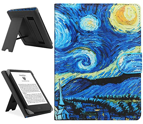 HoYiXi Custodia Universale Compatibile con 6-6.8'' Kobo/PocketBook/Tolino/Sony E-Book Reader 6.8'' Kindle Paperwhite/6 Nuovo Kindle 2022 & 2019/Kobo Clara HD/Kobo Clara 2E Cover con Stand, cielo