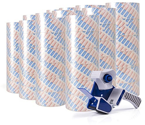 ADHES Super Klar Paketbänder Paket Klebeband Verpackungsklebeband Transparent Packband 48mm x50m,2,6 mil Dicke,72rolle