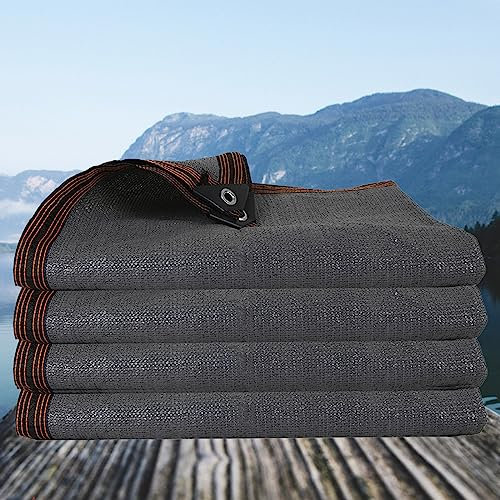 UV Schutz Sichtschutz Schattiernetz Sonnensegel, 80% - 90% Prozent Shading Rate ReißFest WäRmeisoliert Atmungsaktiv, FüR Pergola Outdoor GewäChshaus Balkon. (Grau / 3 * 3m / 9.8ft*9.8ft)