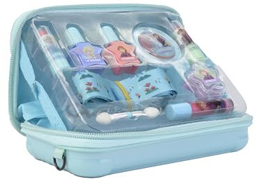 Lip Smacker Frozen Coffret Beauté Voyage, Mallette Maquillage Frozen pour Enfants avec Palette de Fards à Paupières, Maquillage pour Lèvres et Ongles avec Accessoires Beauté Inclus
