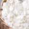 Más de 3000 pétalos de hortensias secos de color blanco marfil real, pétalos de flores blancas cremosas 100% naturales para confeti de boda, cesta de niña de flores, decoración romántica de noche,