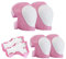 COOLGO Knieschoner Kinder 6-12 Jahren- Inliner Protektoren Set Schoner [6er]- Knie Handgelenkschoner und Ellenbogenschützer für Kinder Rollschuhe Roller Skateboard (Rosa-M (6-12 Jahre Kinder))