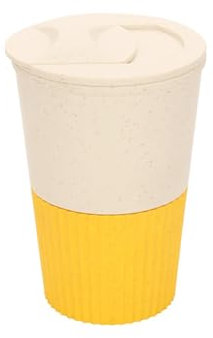 ulafbwur Coffee Mug 380ML Coffee Cup Food Grade Material High Temperature Resistant Thick Leakproof - Travel Mug With Lid Reusable Non-slip Reusable Coffee Cup