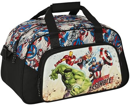 Safta Avengers Forever - Sporttasche, Rucksack, ideal für Kinder verschiedener Altersgruppen, bequem und vielseitig, Qualität und Widerstandsfähigkeit, 40 x 23 x 24 cm, Mehrfarbig, bunt, Estándar,