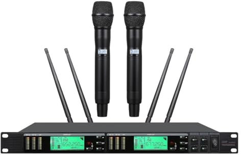 UHF True Diversity Wireless Dual Vocal System for Shure UR4D Wireless Handheld