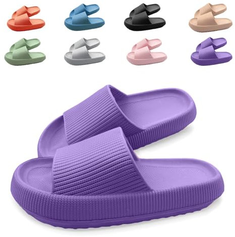 Neteson Zapatilla de Baño Mujer Hombr Antideslizante Chanclas Nube Ducha Sandalias Piscina Playa Comodas Pantuflas Verano Casa Jardín Slippers
