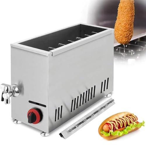 ExoticaBlend Korean Cheese Hot Dogs Sticks frying machine Mozzarella Hot dog maker machine corn dog deep fryer machine