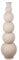 Casablanca Deko Vase groß Bodenvase - Moderne Vase XL aus Eisen - Wohnzimmer Dekoration Vase für Pampasgras Blumen - Farbe: Beige - Grau Höhe 76 cm