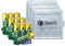 Lot de 12 piles AA Mignon NiMH 2600 mAh 1,2 V Prêtes à être utilisées 5716 Bulk 4 boîtes de rangement pour 4 piles Mignon (AA) ou Micro (AAA) et piles avec logo