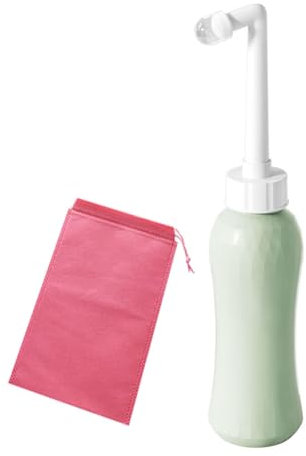 Peri Bottles for Postpartum Care, 16.9oz/500ml Large Capacity Travel Portable Bide with 75° Oblique Nozzle and Travel Bag, Perineal Bottle for Women's Menstrual & Perineal Cleansing