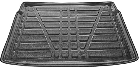 RE&AR Tuning Compatible con Opel Crossland X 2017-2020 Flexible Tronco Alfombra De Carga Piso de Carga Superior Bandeja Maletero Trasero Negro