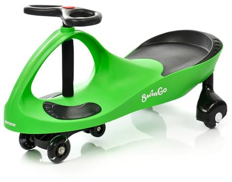 meteor Twistcar Swingo Rutscherfahrzeug ab 1 Jahr - Baby Rutschauto mit LED-Rädern und 360°-Lenkrad ergonomisches und sicheres Aufsitzfahrzeug für Kleinkinder Indoor & Outdoor geeignet