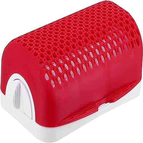 Hot Dog Roller für Grill Kunststoff Haushalt Hot Dog Maker – Mikrowelle Rapid Hot Dog Toaster für Zuhause Küche Spülmaschinenfest – Rot