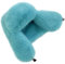 BSYLOO Damen Flauschige Trappermütze Langflor Kunstfell Uschanka Hut mit Schnalle Luxuriöse Nerz Stil Winter Warme Mütze, Blau (Azure), S-L