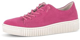 Gabor Damen Low-Top Sneaker, Frauen Halbschuhe,schnürschuhe,schnürer,straßenschuhe,Strassenschuhe,Sportschuhe,pink,41 EU / 7.5 UK
