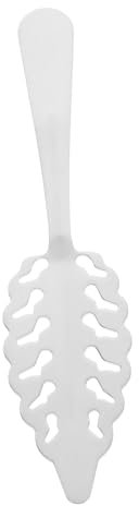 Generisch Absinth Löffelfilter Zarter Absinth Tropfer Salat Servierbesteck Haushaltslöffel Absinth Schaumlöffel Praktischer Löffel Barzubehör Edelstahl Silber