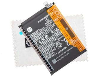 Batteria originale per BN5C per Xiaomi Poco M4 Pro 5G / Redmi Note 11s 5G con panno di pulizia dello schermo Shlok